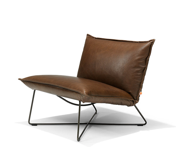 Jess Design Earl Low Back Lounge Chair - Brava Dark Tan