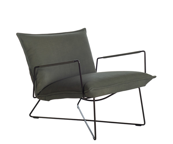 Jess Design Earl XS Low Back Lounge Armchair - Sera Olive