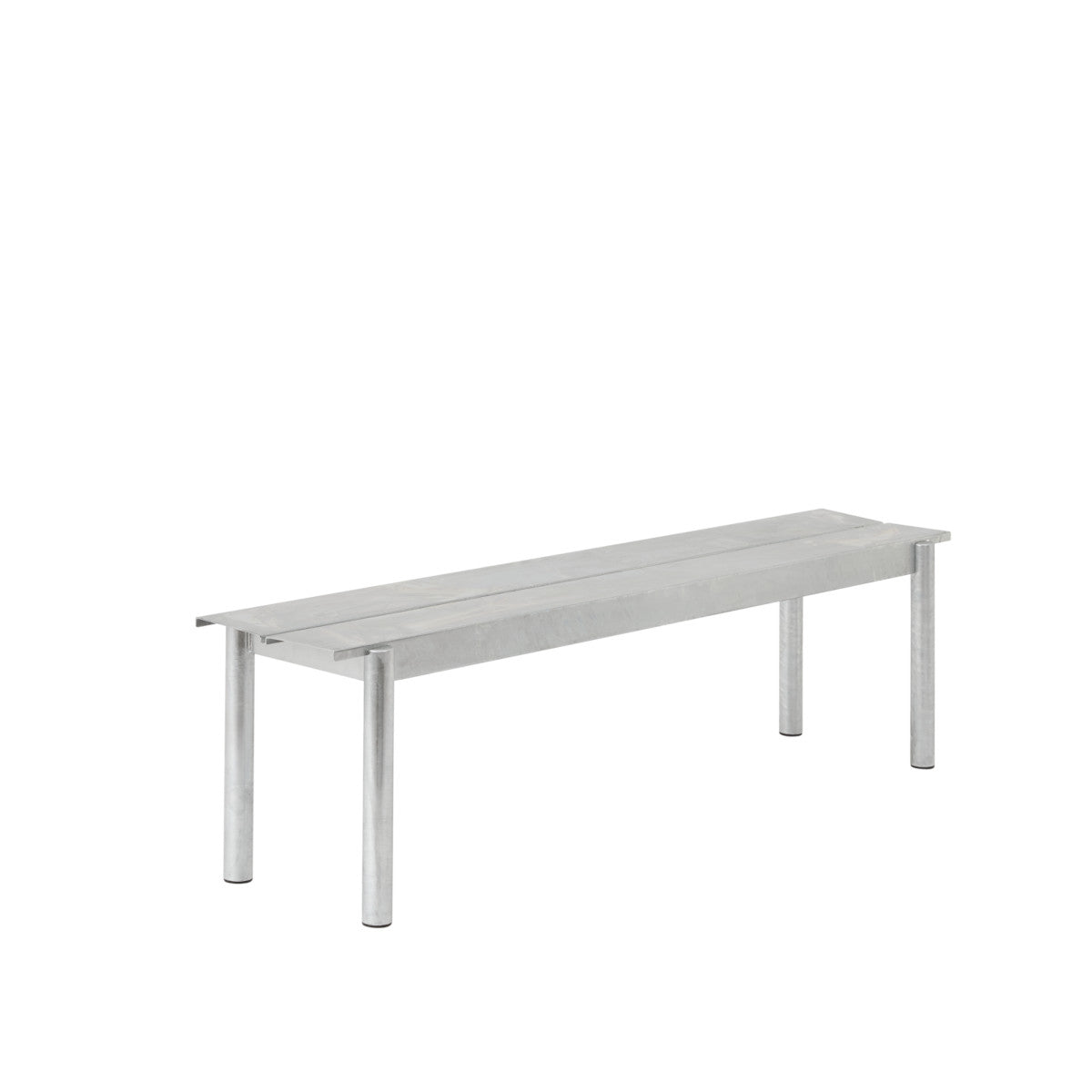 Muuto Linear Steel Bænk 170cm - Galvaniseret stål