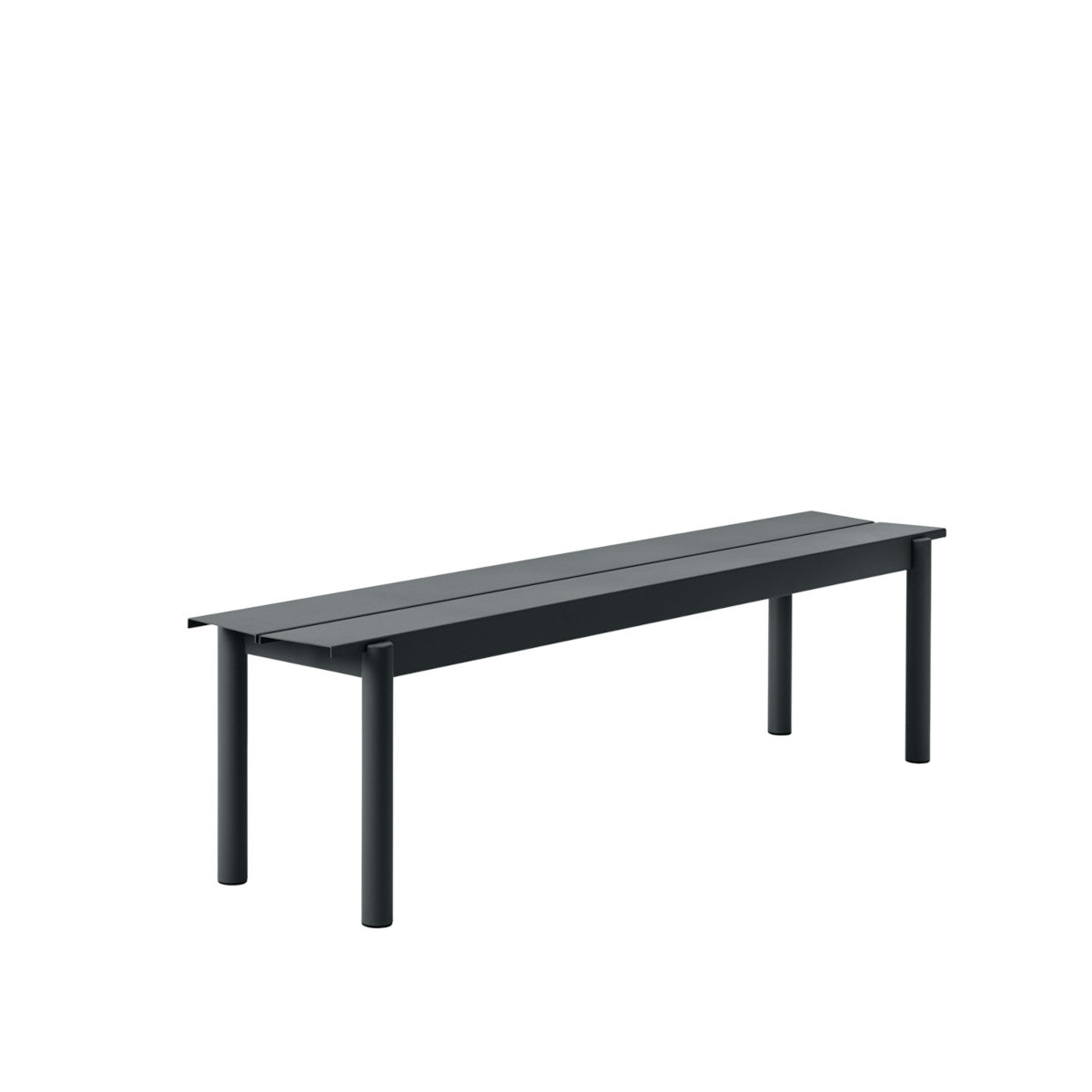 Muuto Linear Steel Bænk 170cm - Sort