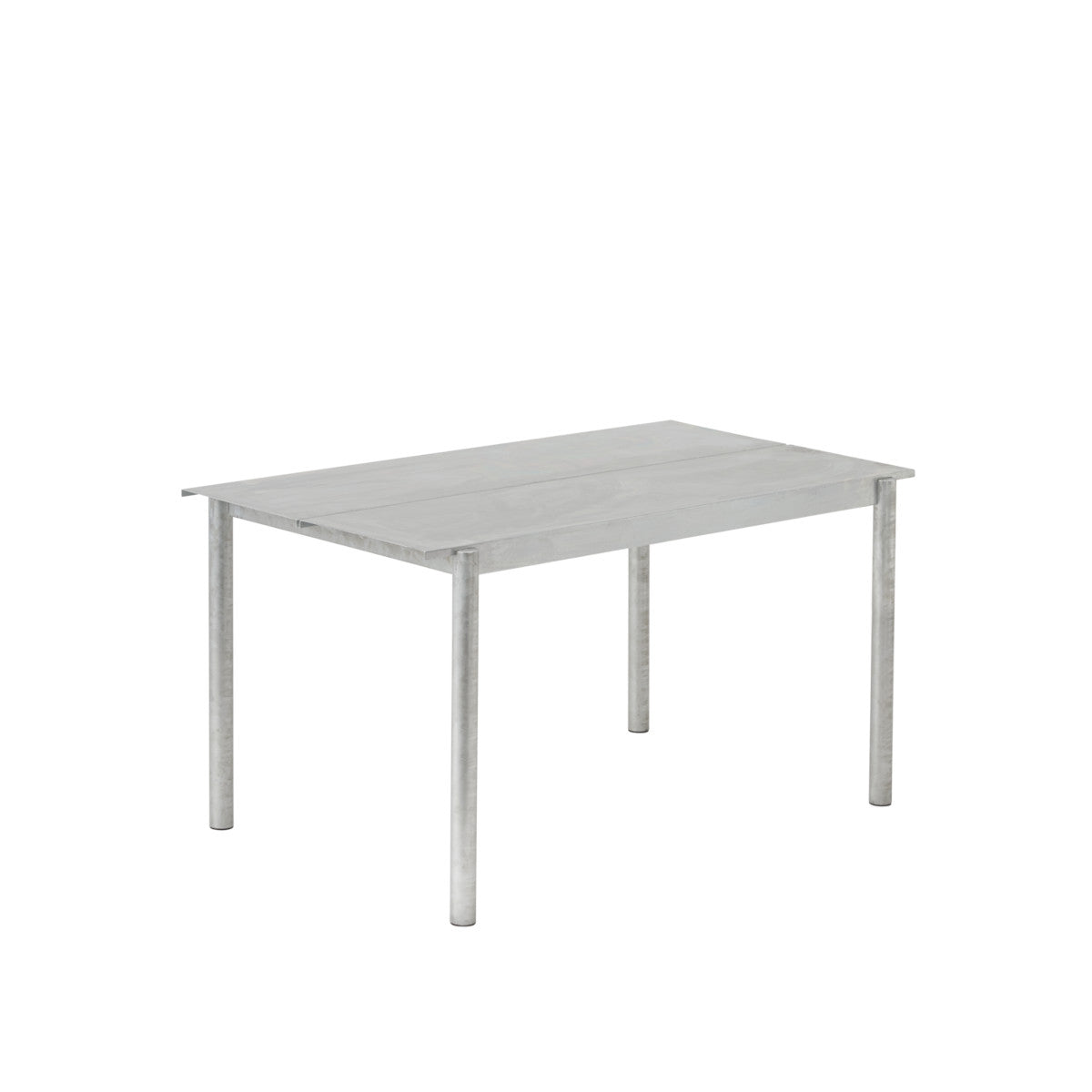 Muuto Linear Steel Bord - 140x75cm - Galvaniseret stål