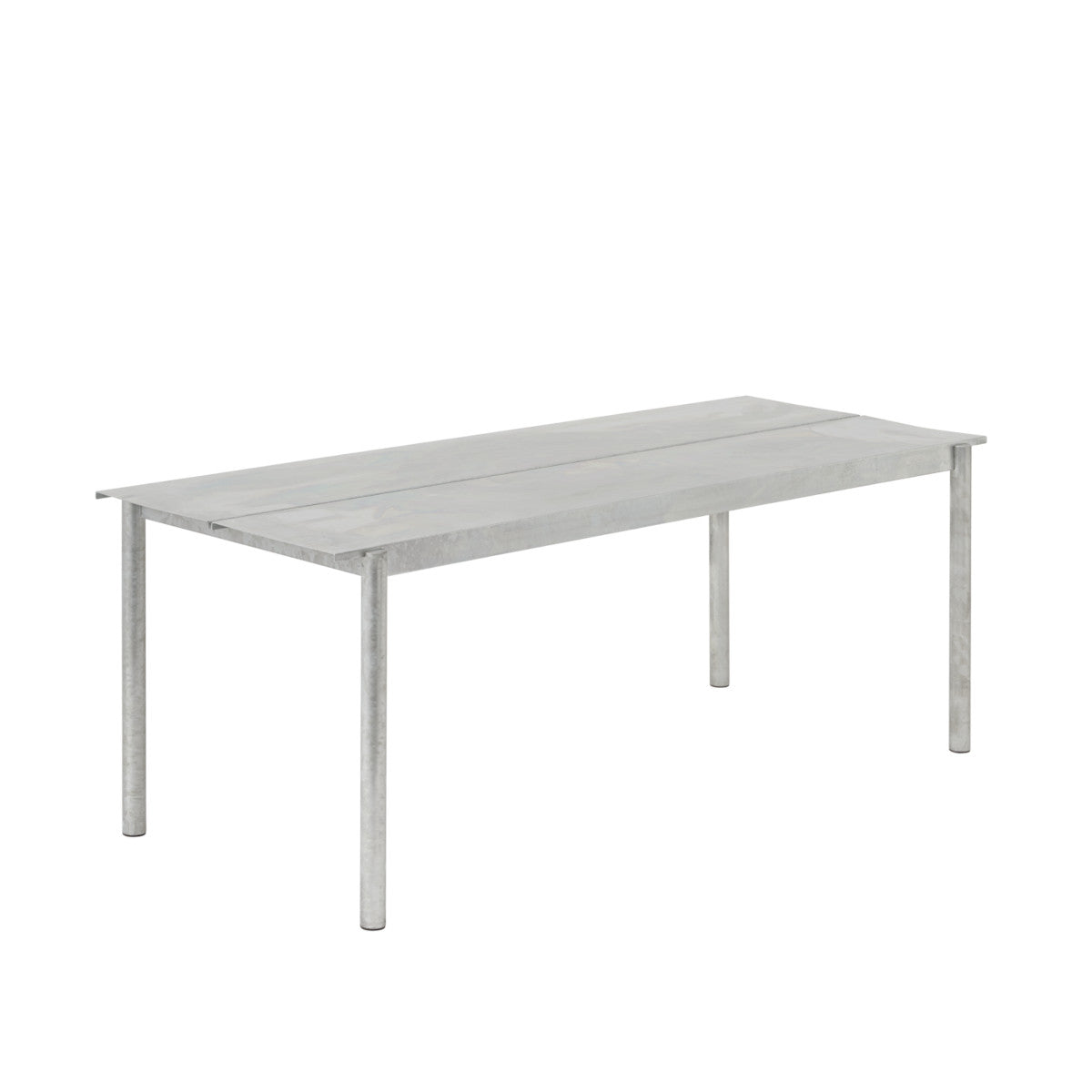 Muuto Linear Steel Bord - 200x75cm - Galvaniseret stål
