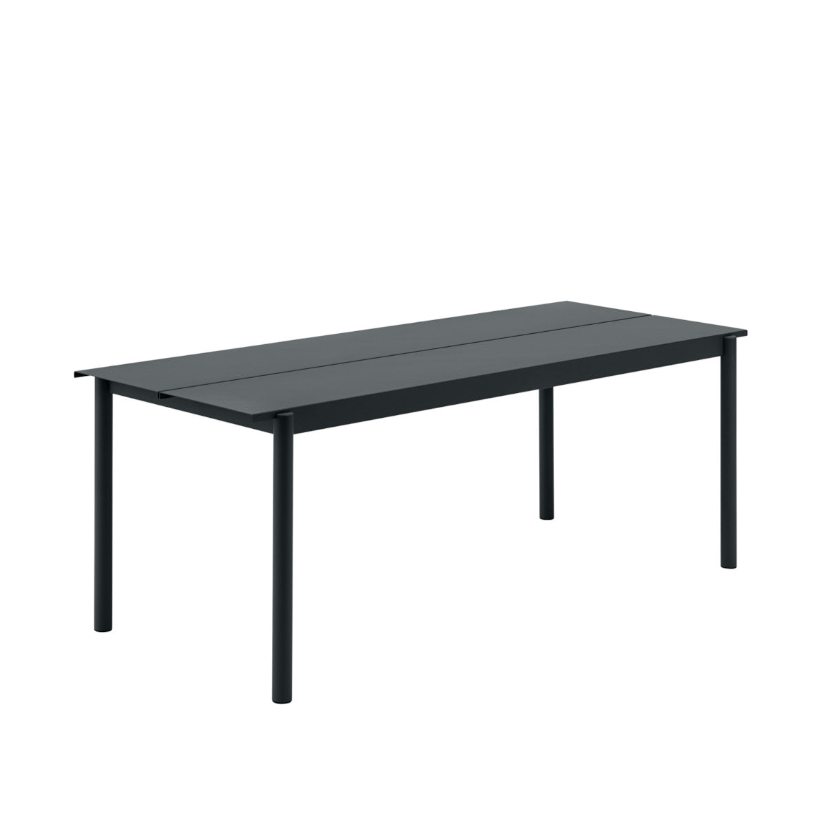 Muuto Linear Steel Bord - 200x75cm - Sort