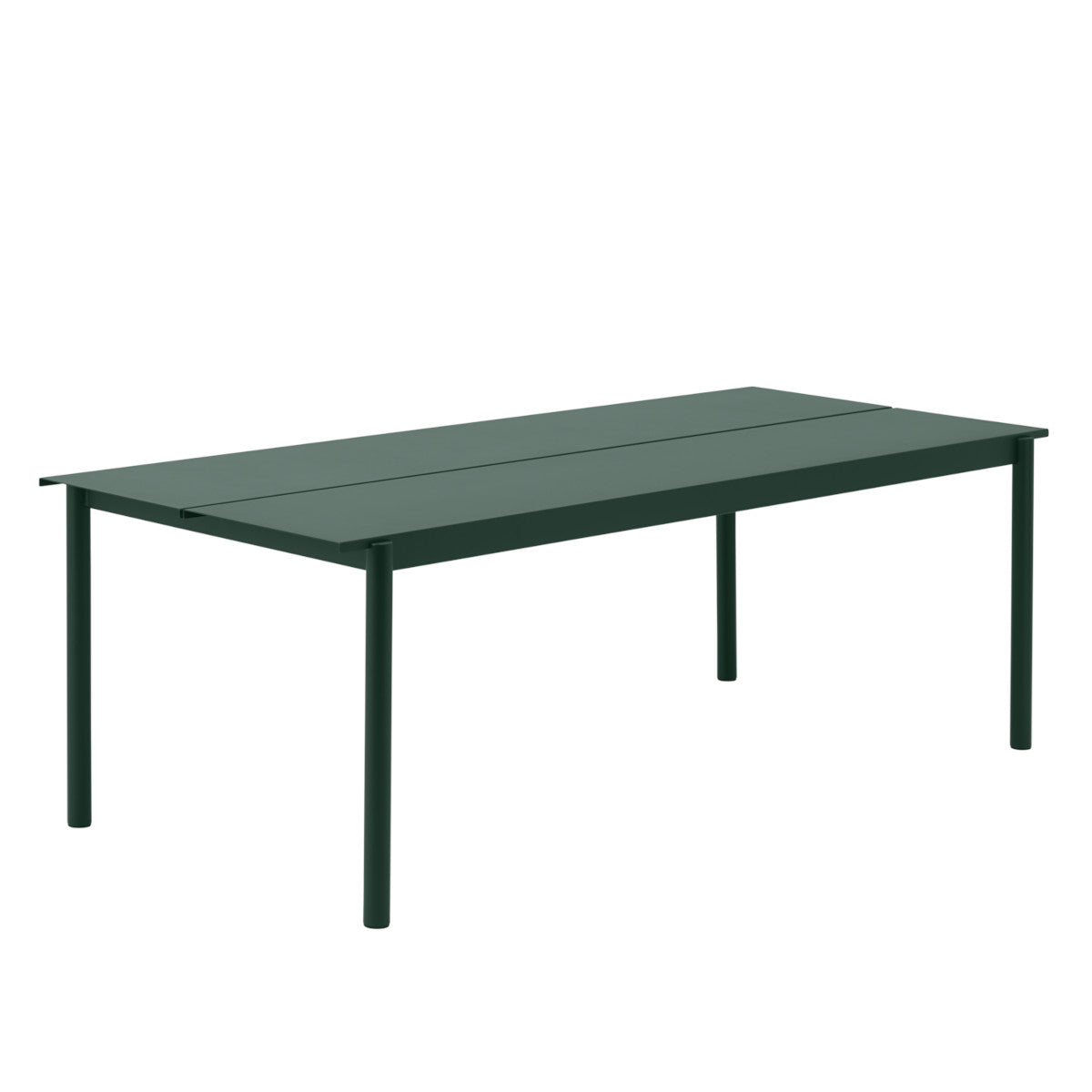Muuto Linear Steel Bord - 220x90cm - Mørke Grøn