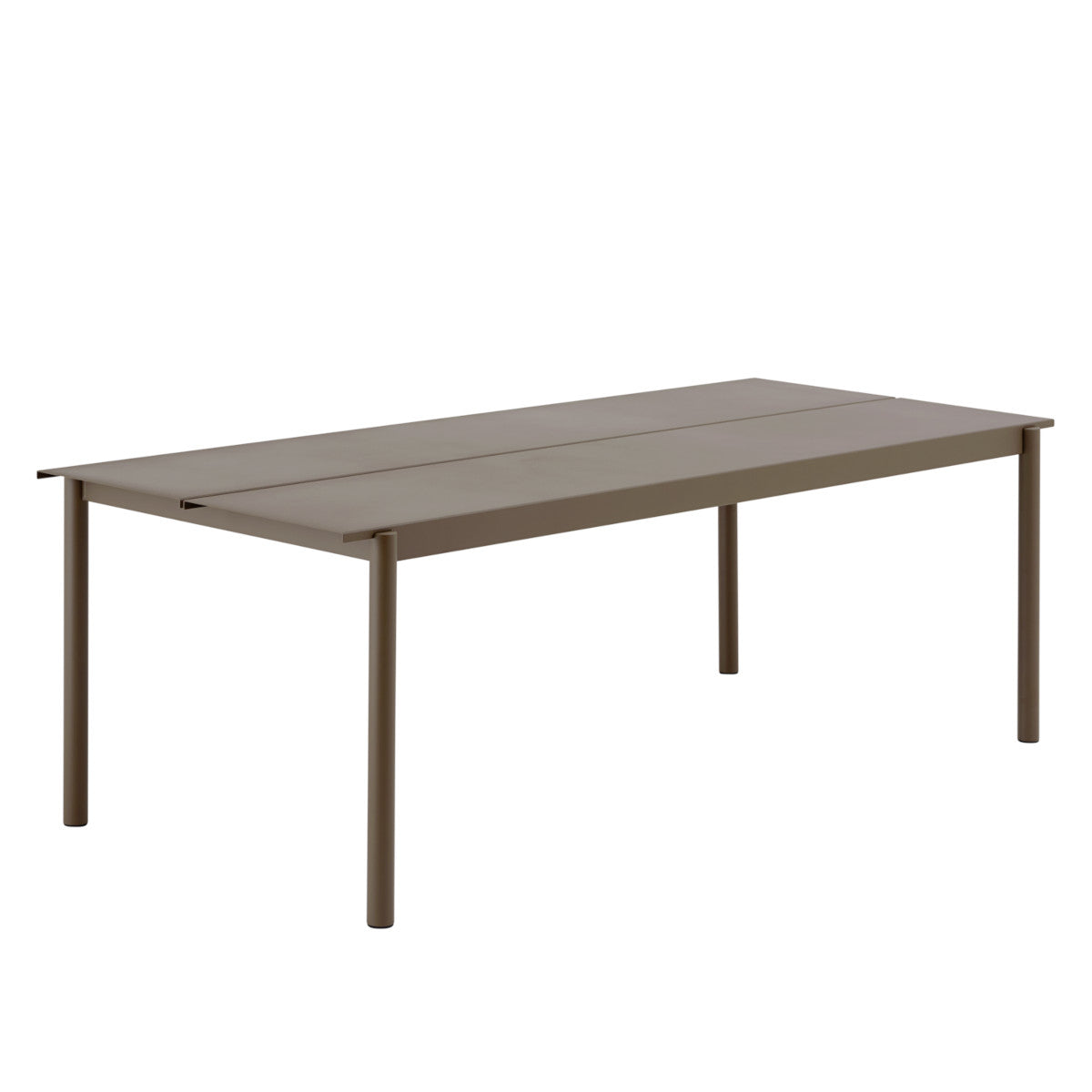 Muuto Linear Steel Bord - 220x90cm - Taupe