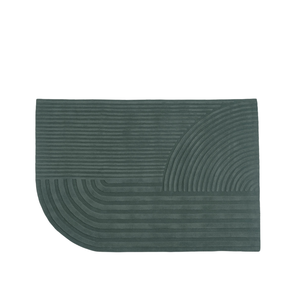 Muuto Relevo Rug - 200x300 - Dark Green