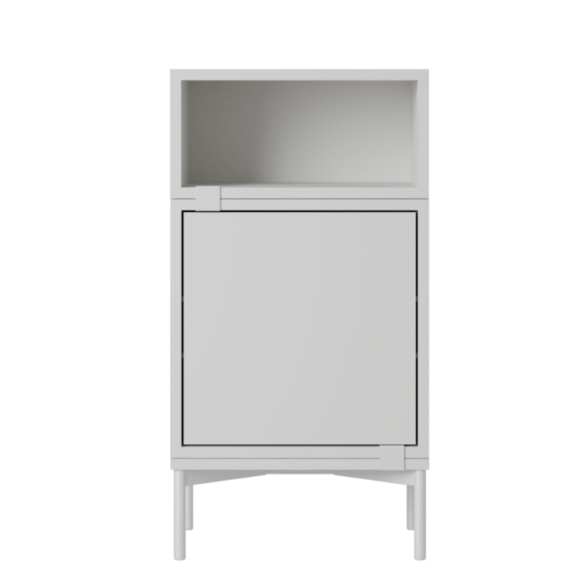 Muuto Stacked Bedside Table - Config 2 - Grey