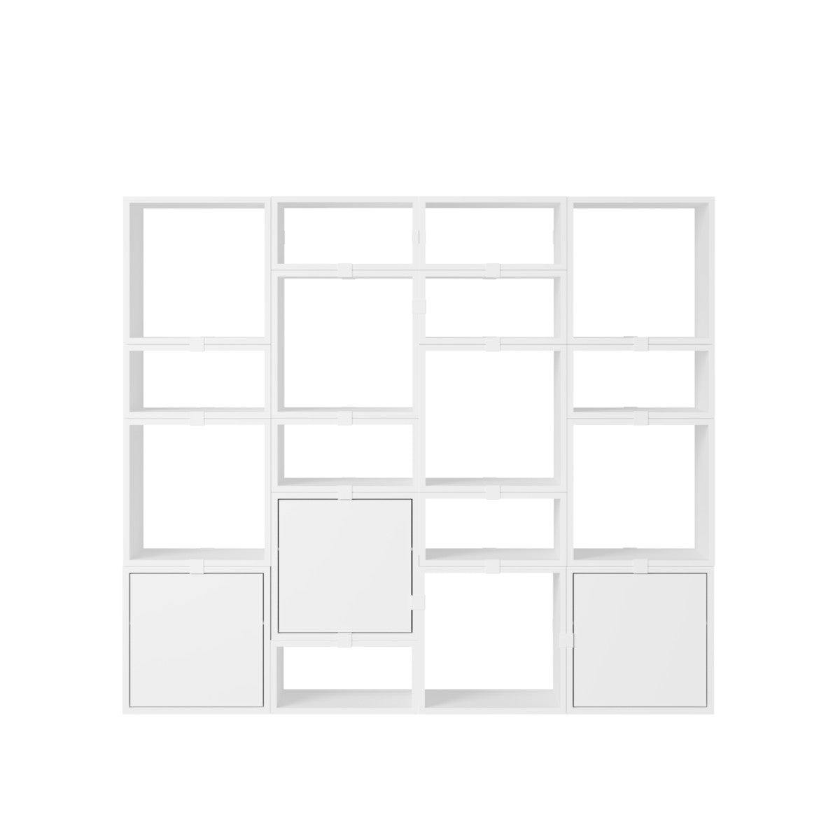 Muuto Stacked Bookcase - Config 4 - Hvid