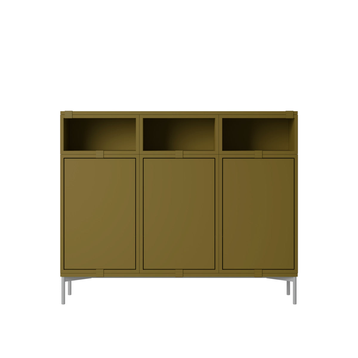 Muuto Stacked Sideboard - Config 3 - Brown Green