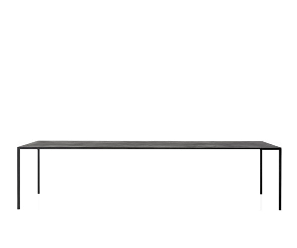 MDF Italia Tense Table - Carbon Black Wood - 300x100cm