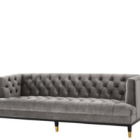 Eichholtz Castelle Sofa - Grey Velvet