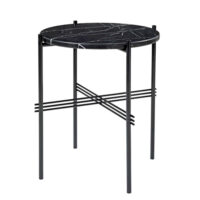 Gubi TS Side Table - Sort Marmor - Ø40 cm.