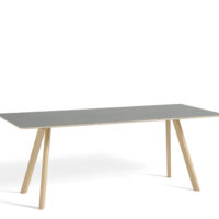 HAY CPH 30 Table - 200x90cm - Grå Linolium - Mat Lak