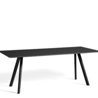 HAY CPH 30 Table - 200x90cm - Sort Linolium - Sort