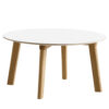 HAY Cph Deux 250 Sofabord - Ø75cm - Eg/Hvid