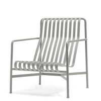 HAY Palissade Høj Lounge Stol - Sky Grey