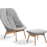 HAY Uchiwa Loungestol M. Skammel - Quilt - Steelcut Trio 133/Remix 143