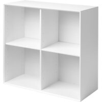 Living&more reol - The Box - 71,2 x 76,4 x 34,0 cm - Hvid