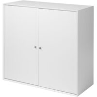 Living&more reol - The Box skab - 71,2 x 76,4 x 34 cm - Hvid