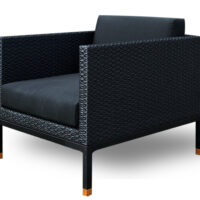 Royal Teak Sistema Lounge Stol - Black Weave