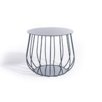 Skargaarden Resö Lounge Table Straight Bars Charcoal Grey