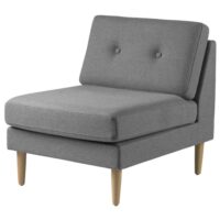 Unit 10 modulsofa - L42 Firhøj - Grå midtermodul