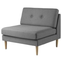 Unit 10 modulsofa - L42 Firhøj - Grå midtermodul