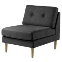 Unit 10 modulsofa - L42 Firhøj - Mørkegrå midtermodul