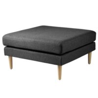 Unit 10 modulsofa - L42 Firhøj - Mørkegrå puf